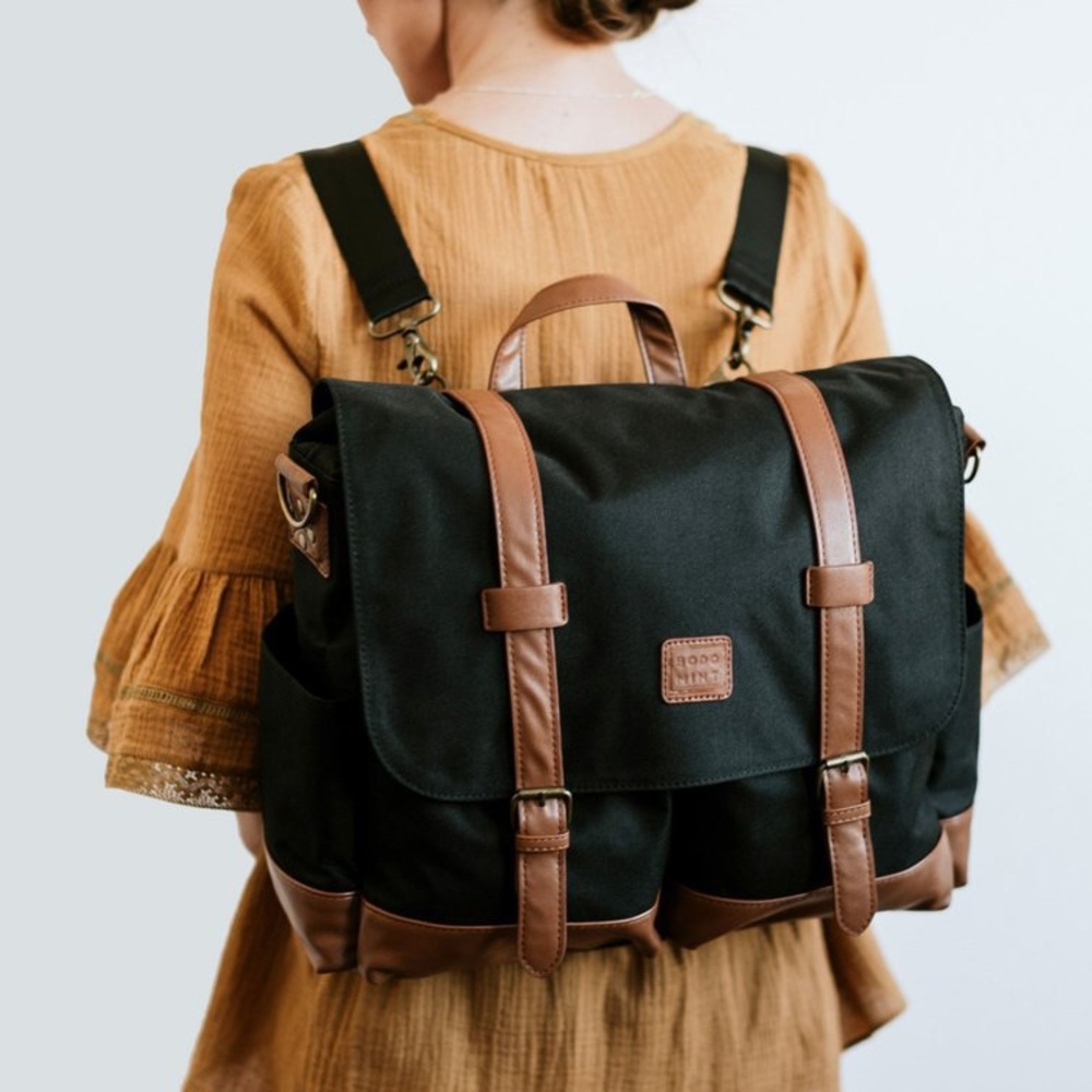 Bodomint Original Black Diaper Bag